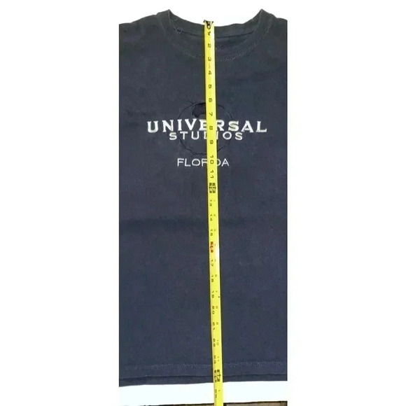 Universal Studios Florida‎ T Shirt Navy Blue Embroidered Short Sleeve Size M - Picture 4 of 5